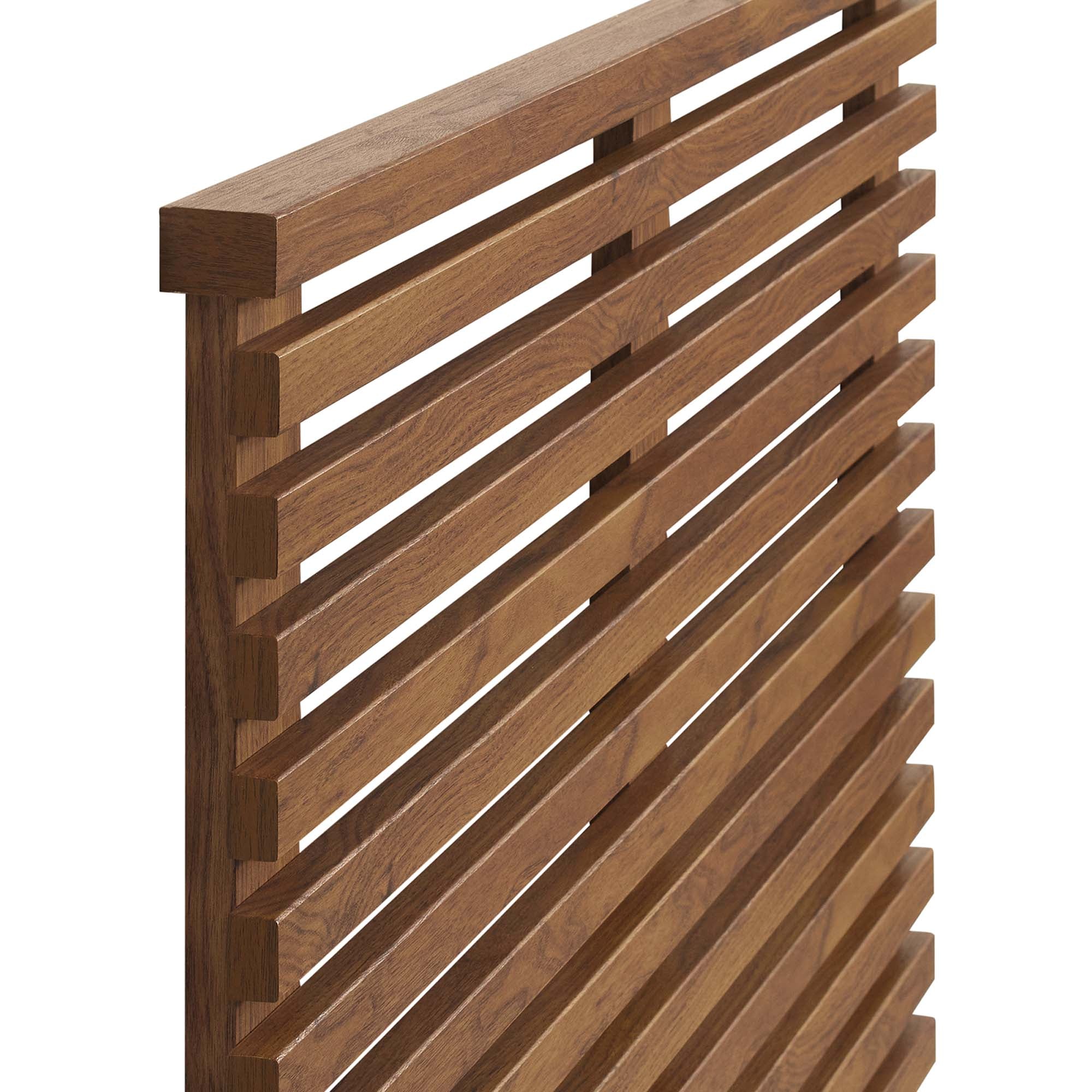 Render Wall Mount Twin Headboard - Walnut