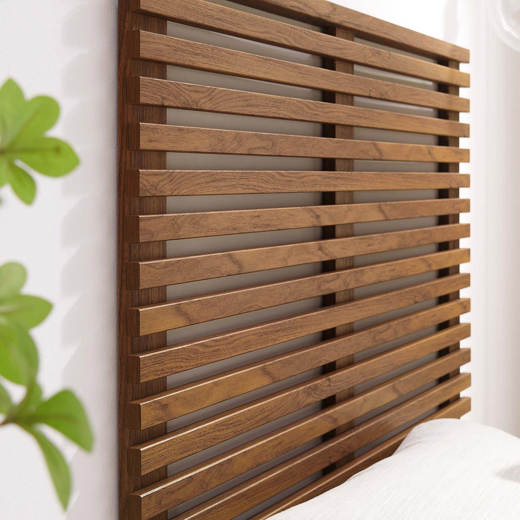 Render Wall Mount Twin Headboard - Walnut