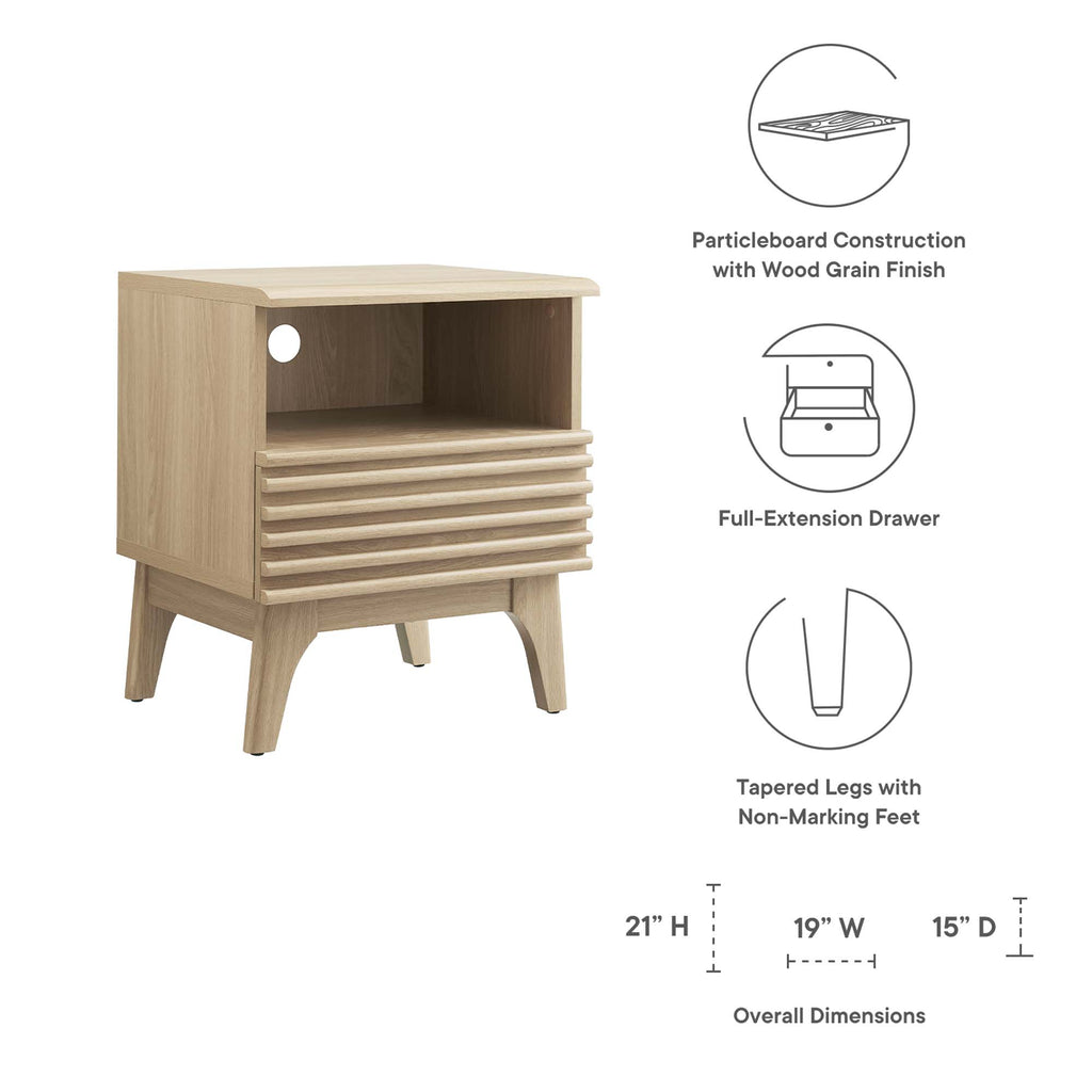 Render Nightstand - Oak (MOD-7070-OAK)