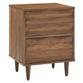 Vespera 2-Drawer Nightstand - Walnut