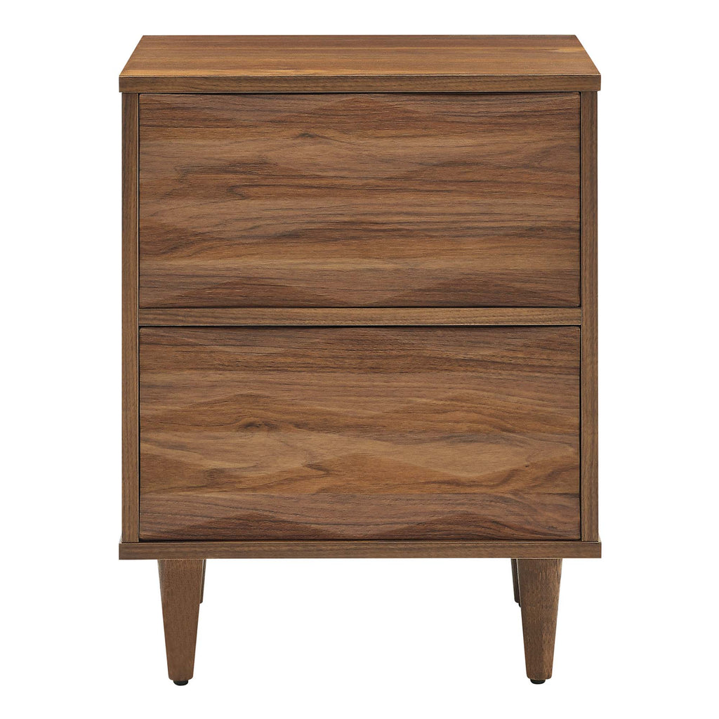 Vespera 2-Drawer Nightstand - Walnut