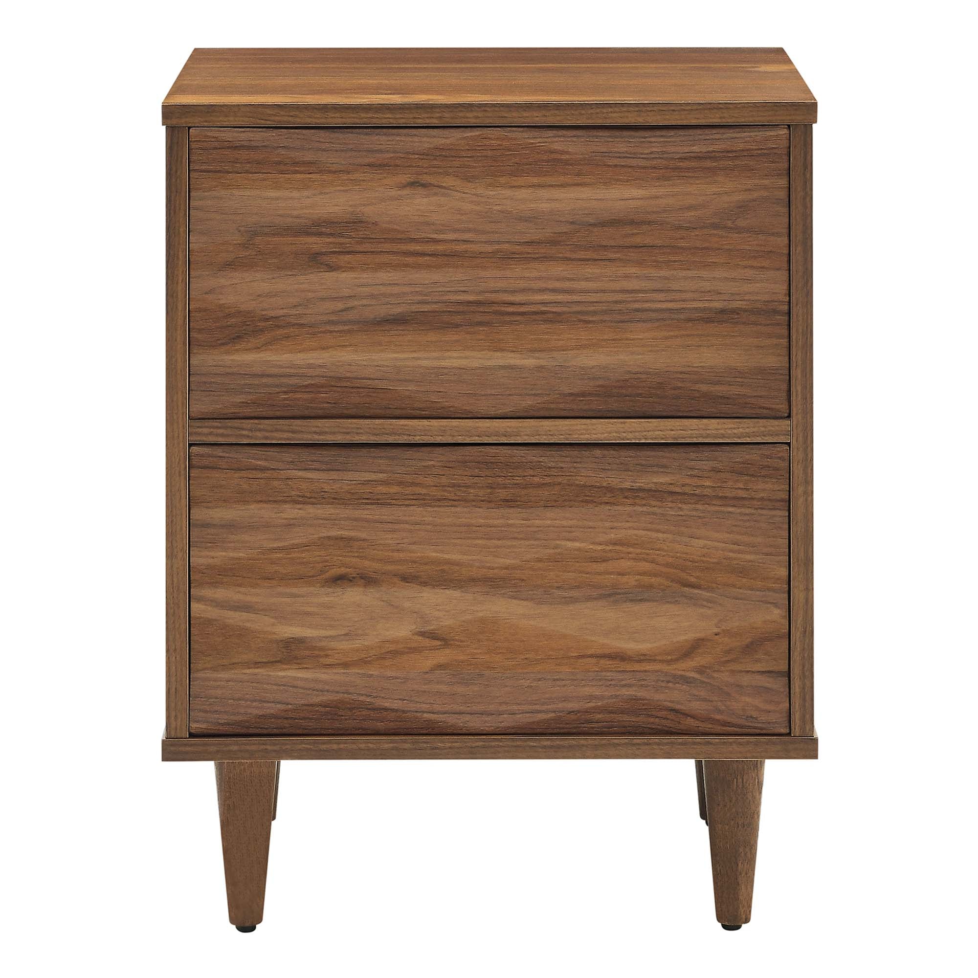 Vespera 2-Drawer Nightstand - Walnut