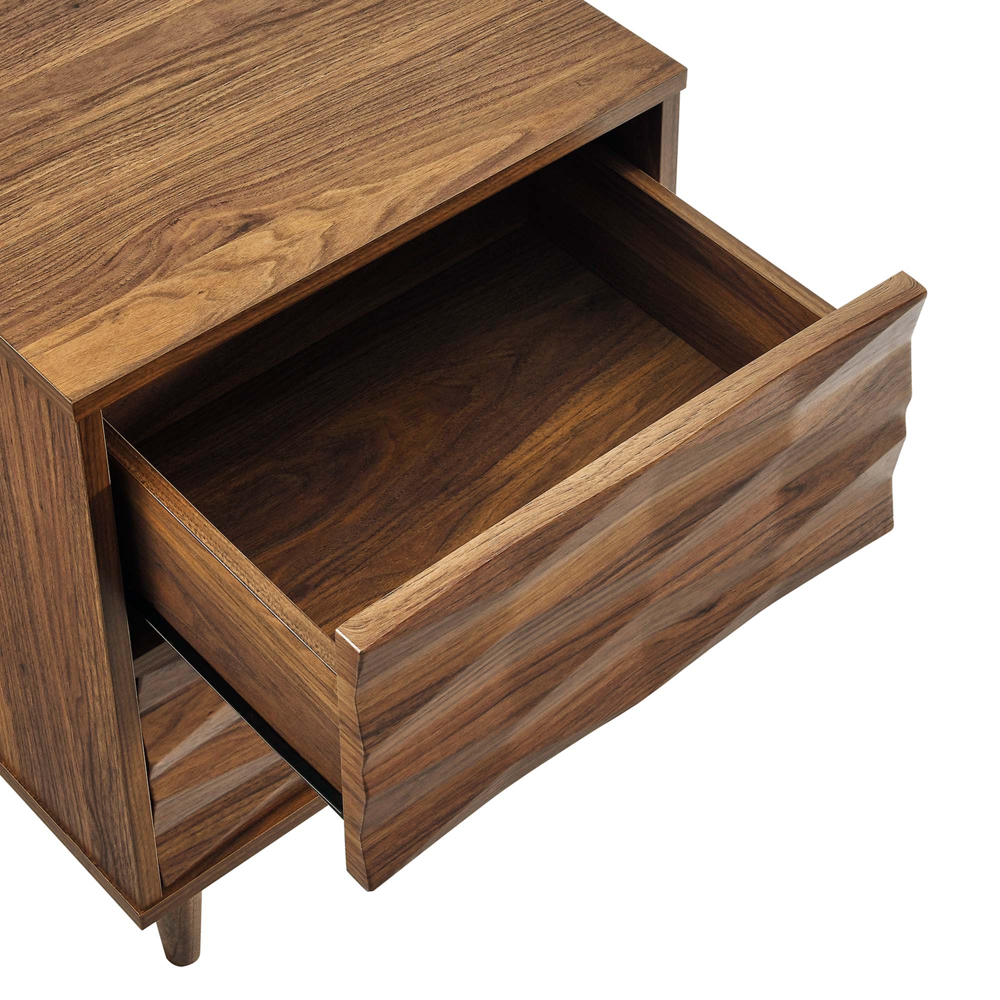 Vespera 2-Drawer Nightstand - Walnut