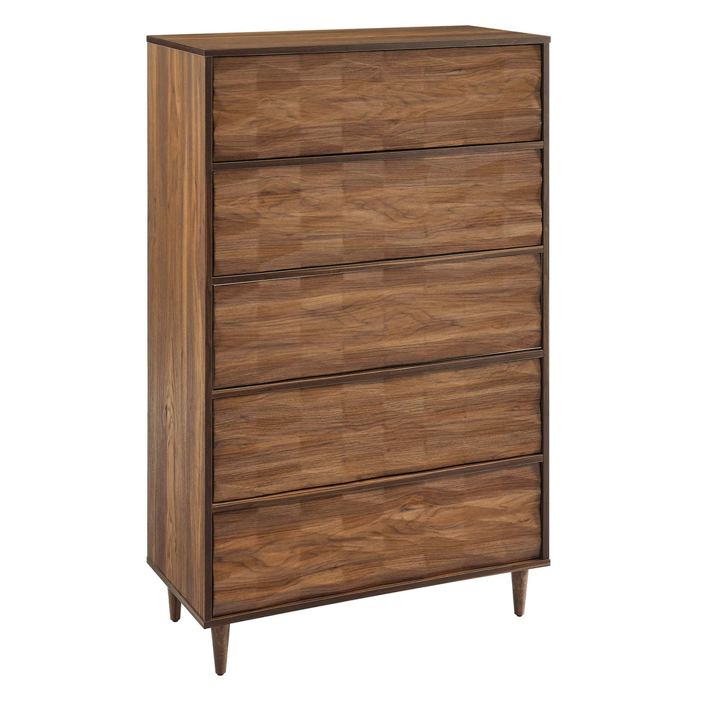 Vespera 5-Drawer Chest - Walnut