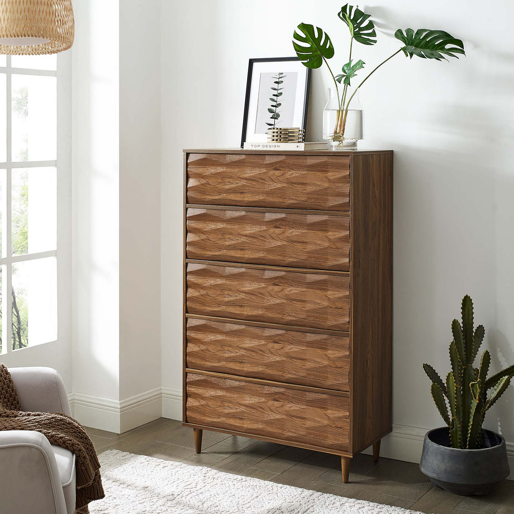Vespera 5-Drawer Chest - Walnut