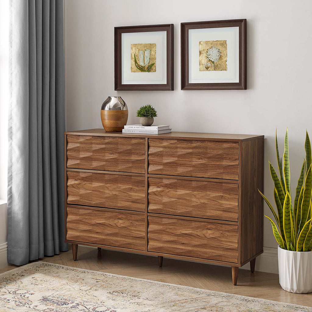 Vespera 6-Drawer Dresser - Walnut