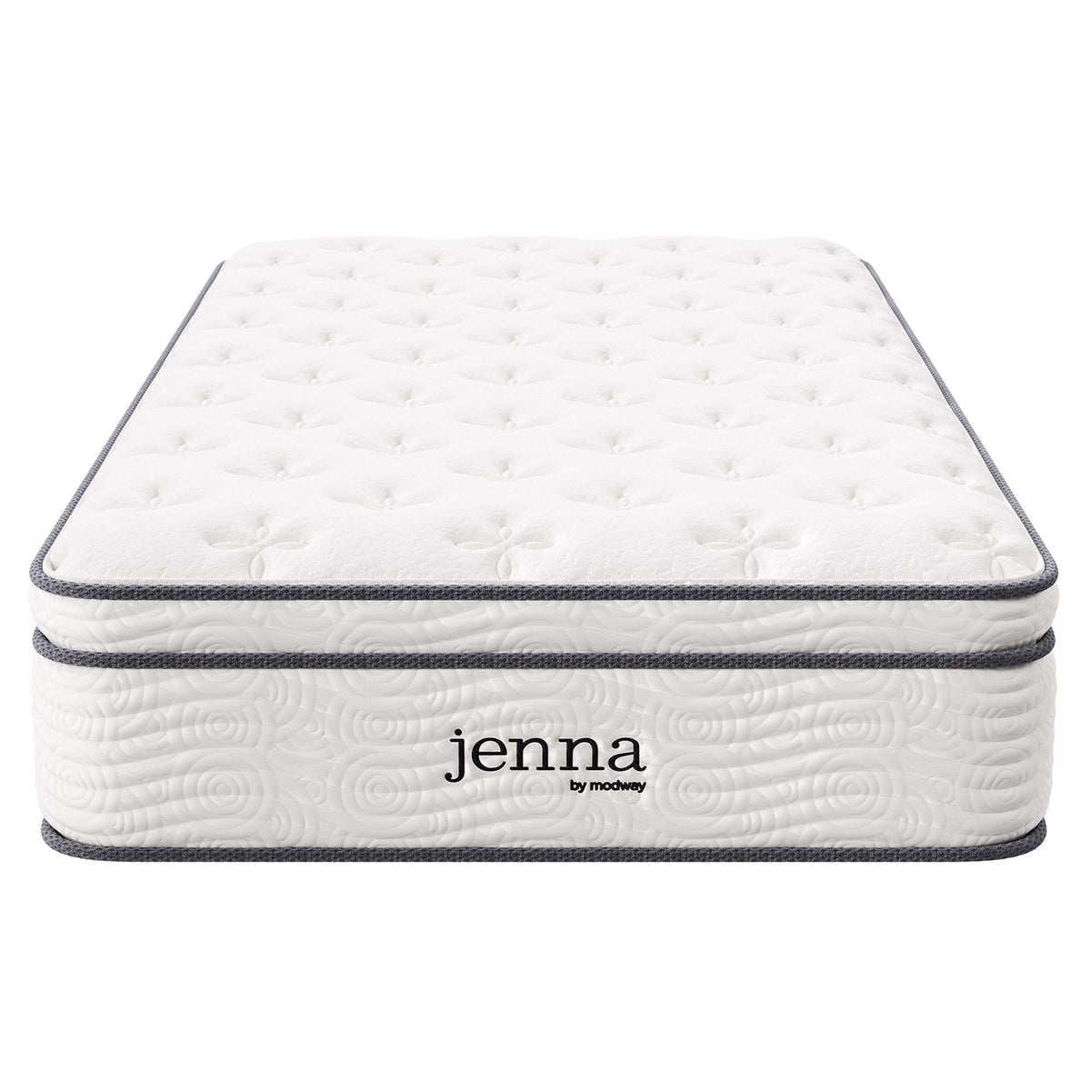 Jenna 12" Innerspring and Foam Twin Mattress - White