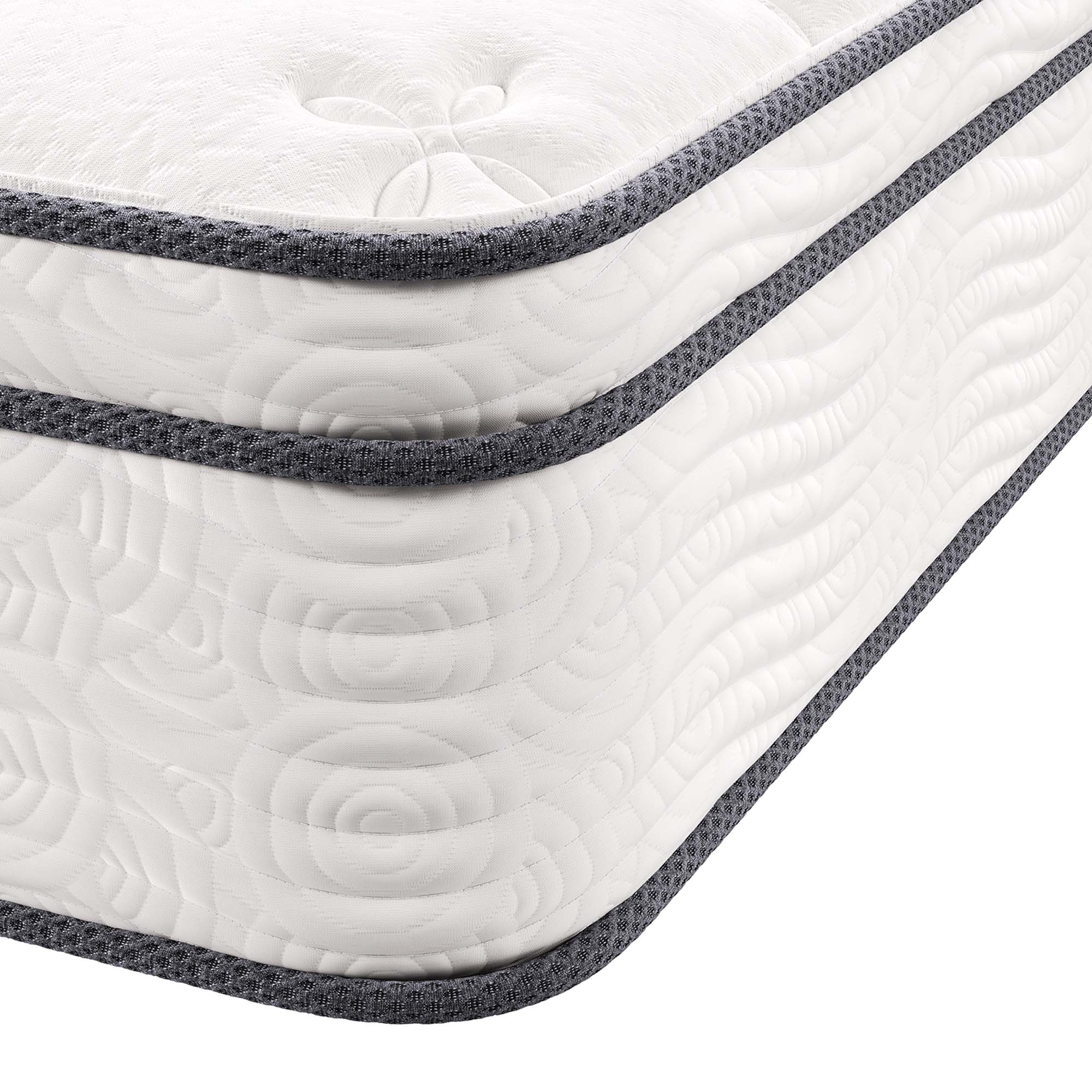 Jenna 12" Innerspring and Foam Twin Mattress - White