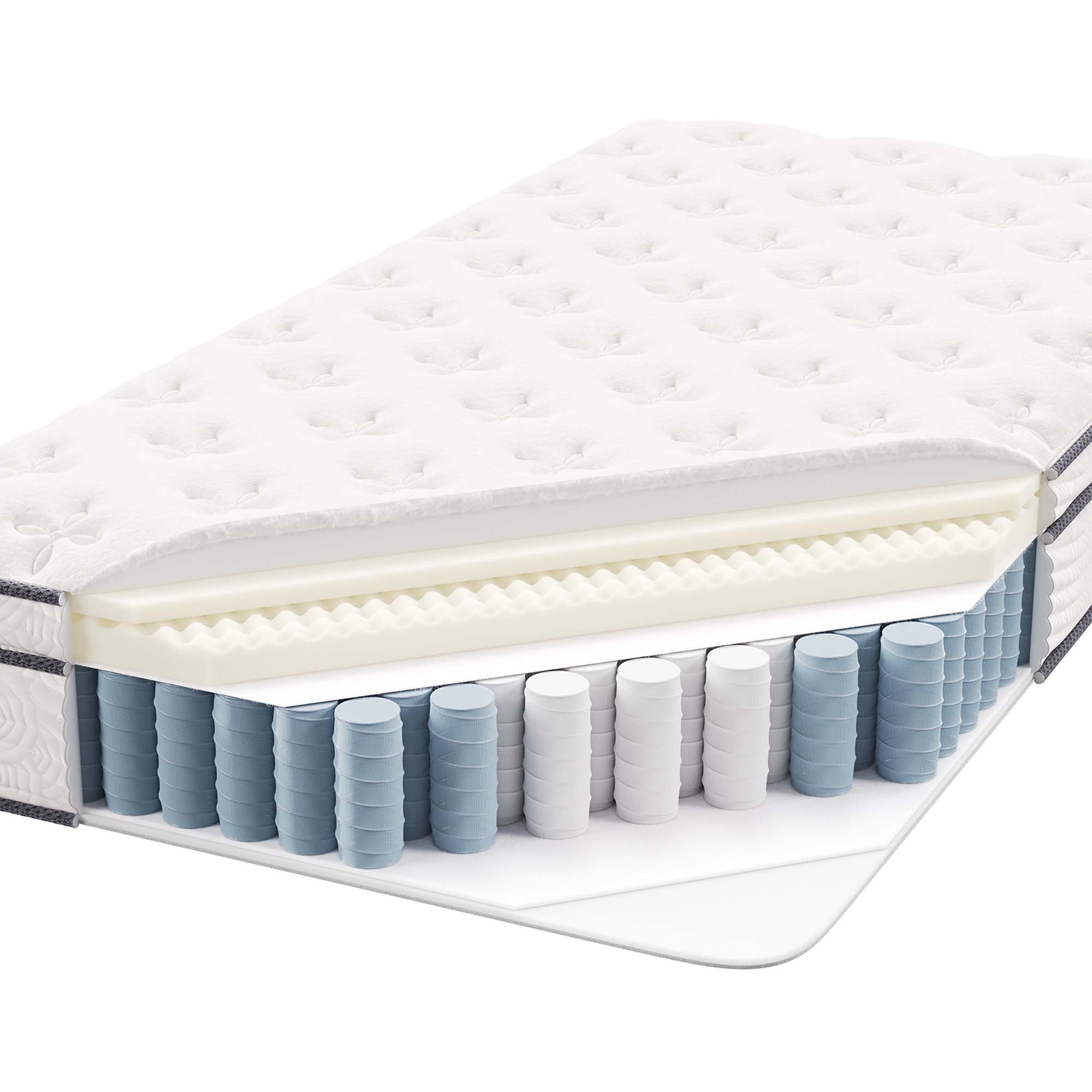 Jenna 12" Innerspring and Foam Twin Mattress - White