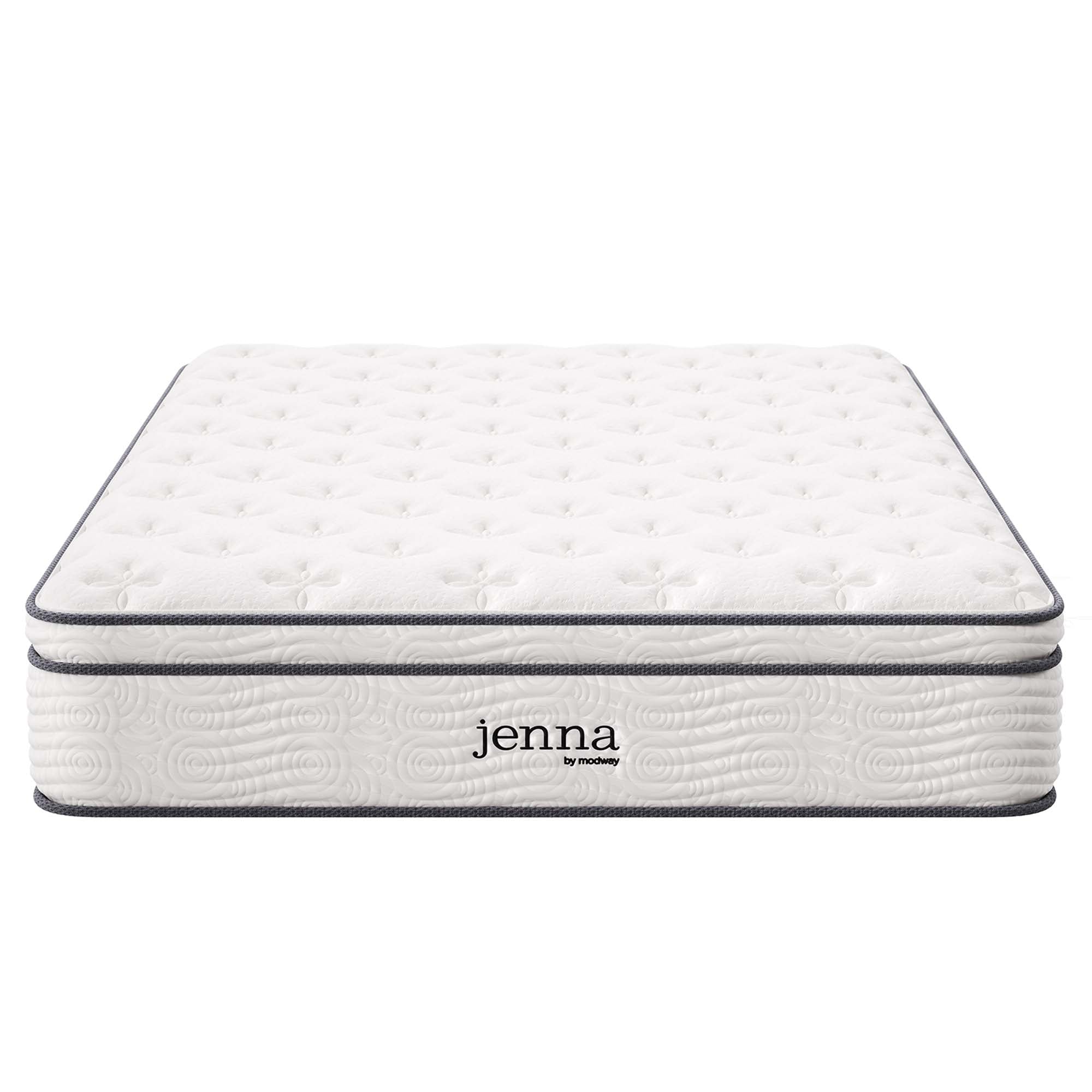 Jenna 12" Innerspring and Foam Full Mattress - White