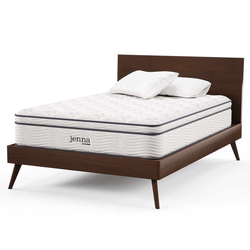Jenna 12" Innerspring and Foam Full Mattress - White