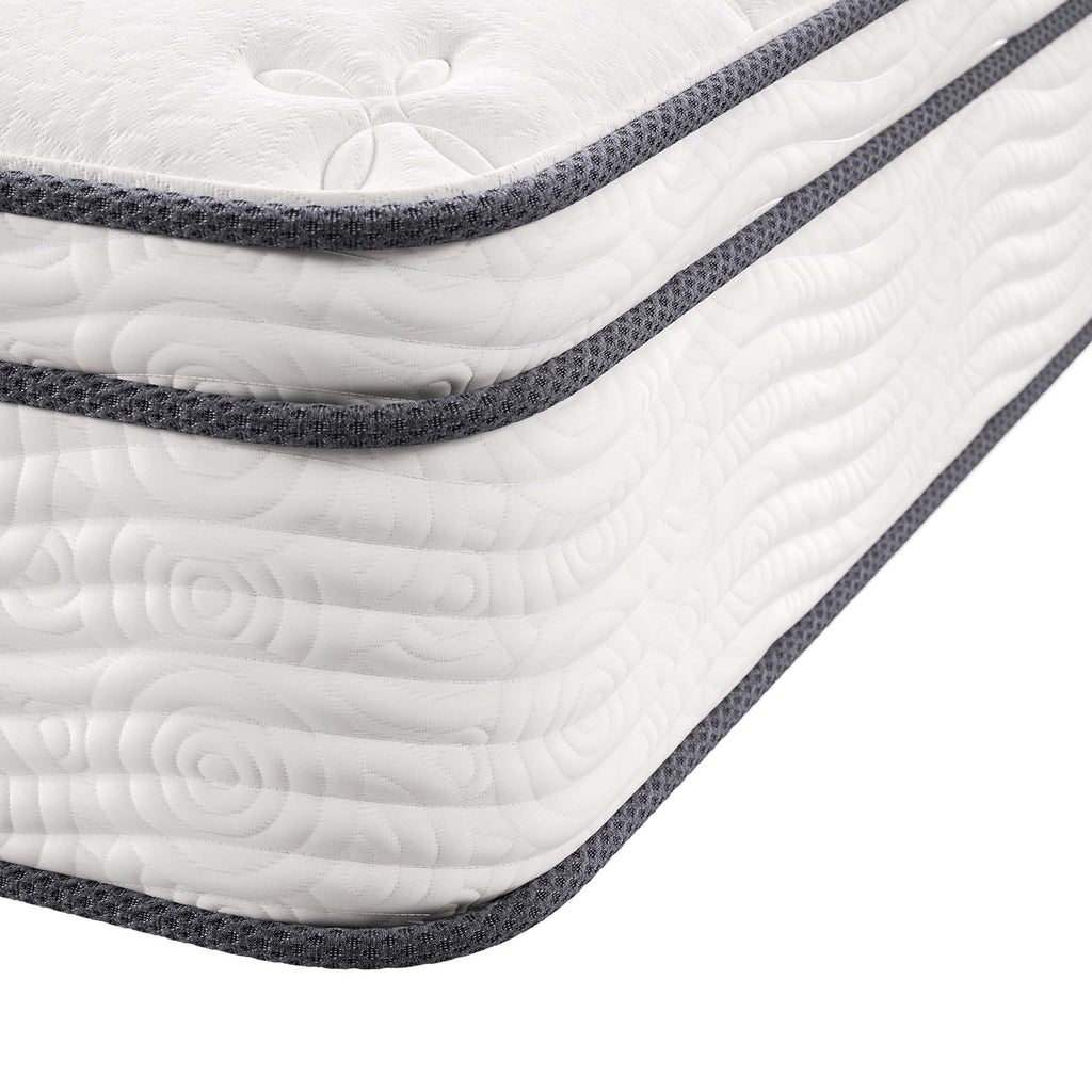 Jenna 12" Innerspring and Foam Full Mattress - White