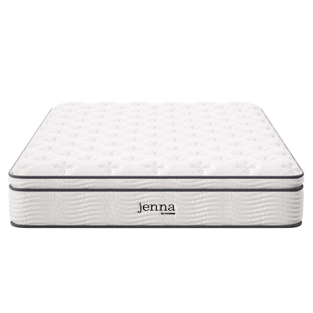 Jenna 12" Innerspring and Foam King Mattress - White