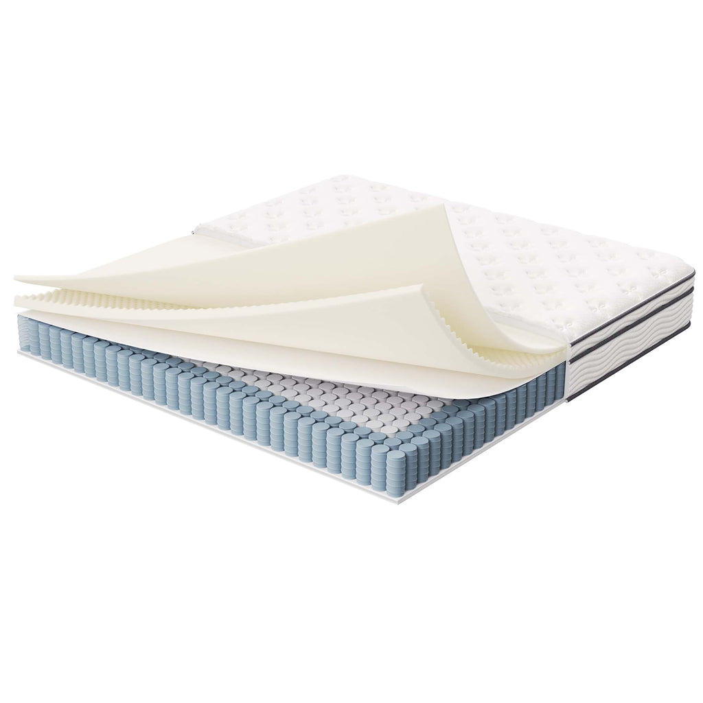 Jenna 12" Innerspring and Foam King Mattress - White