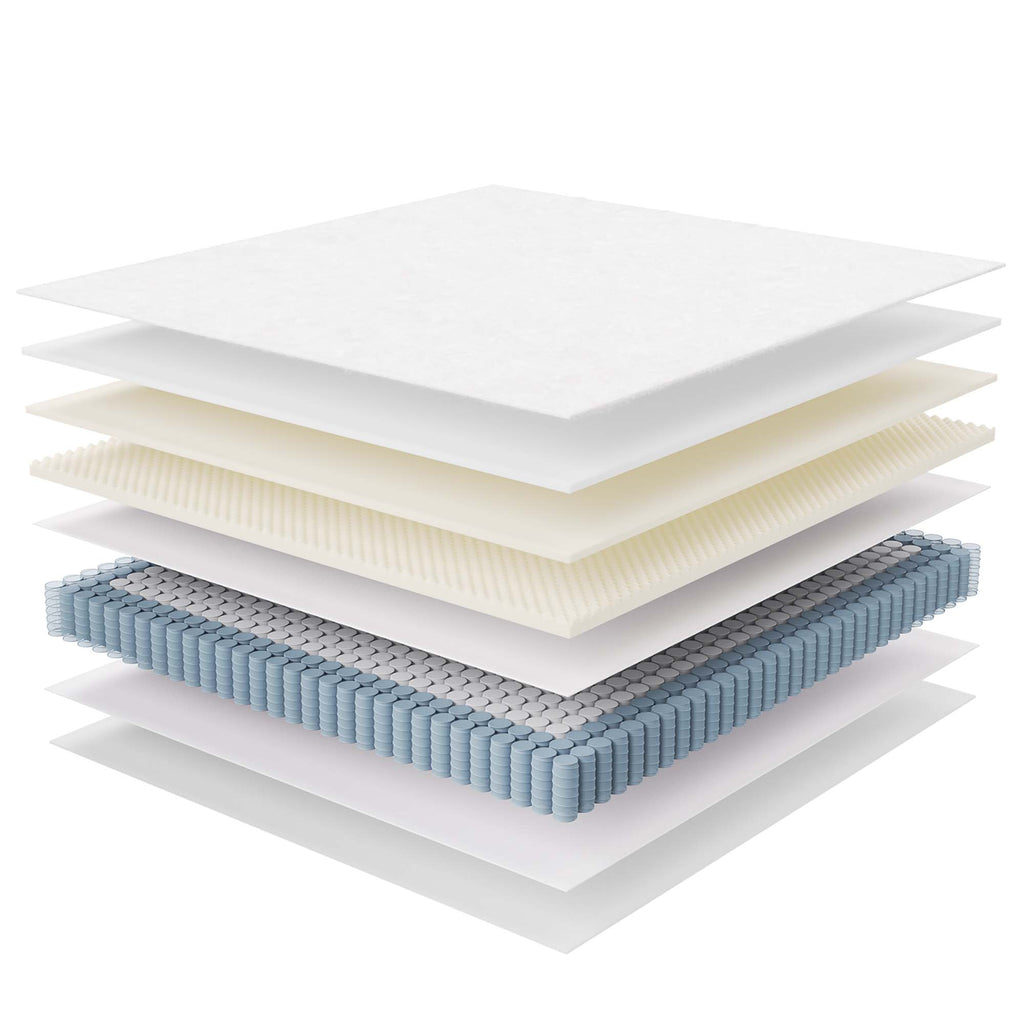 Jenna 12" Innerspring and Foam King Mattress - White