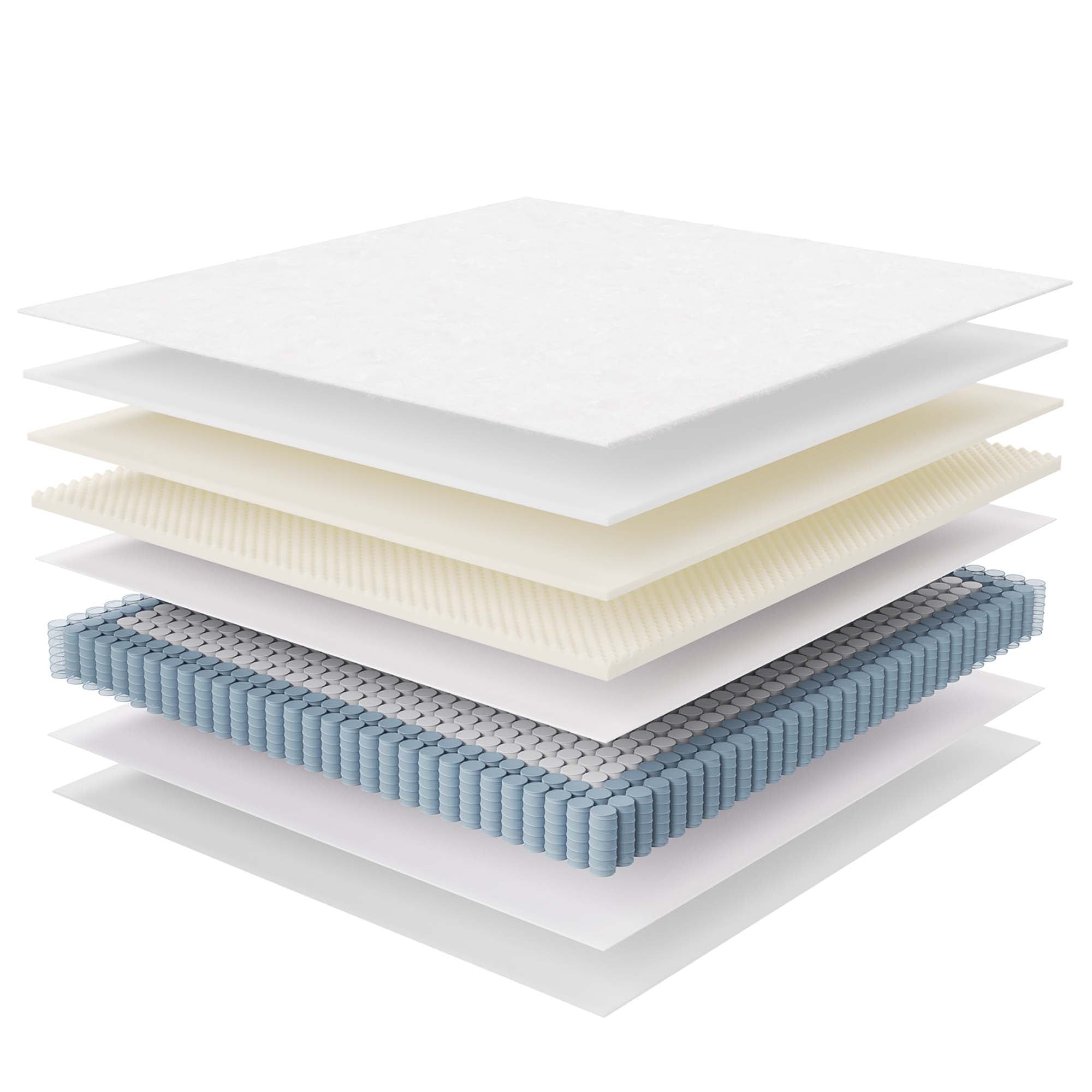 Jenna 12" Innerspring and Foam King Mattress - White