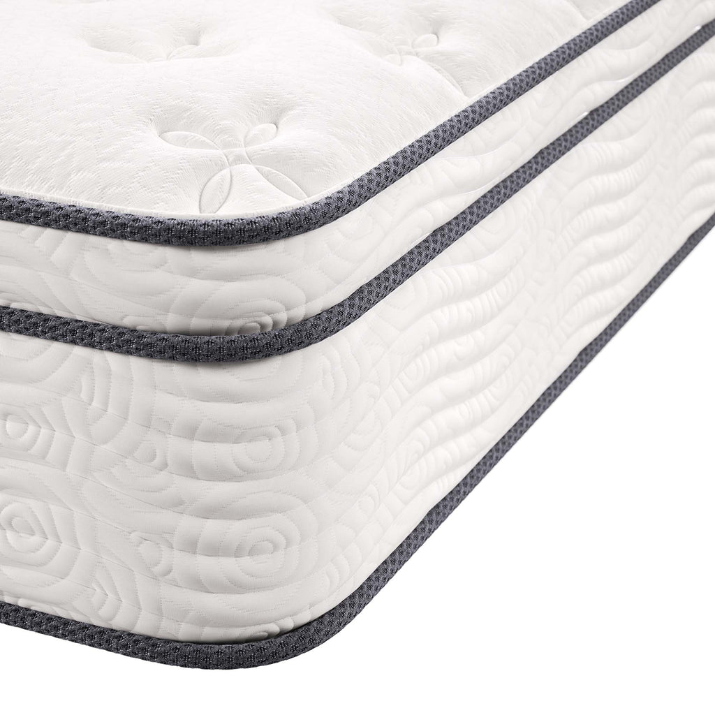 Jenna 12" Innerspring and Foam California King Mattress - White