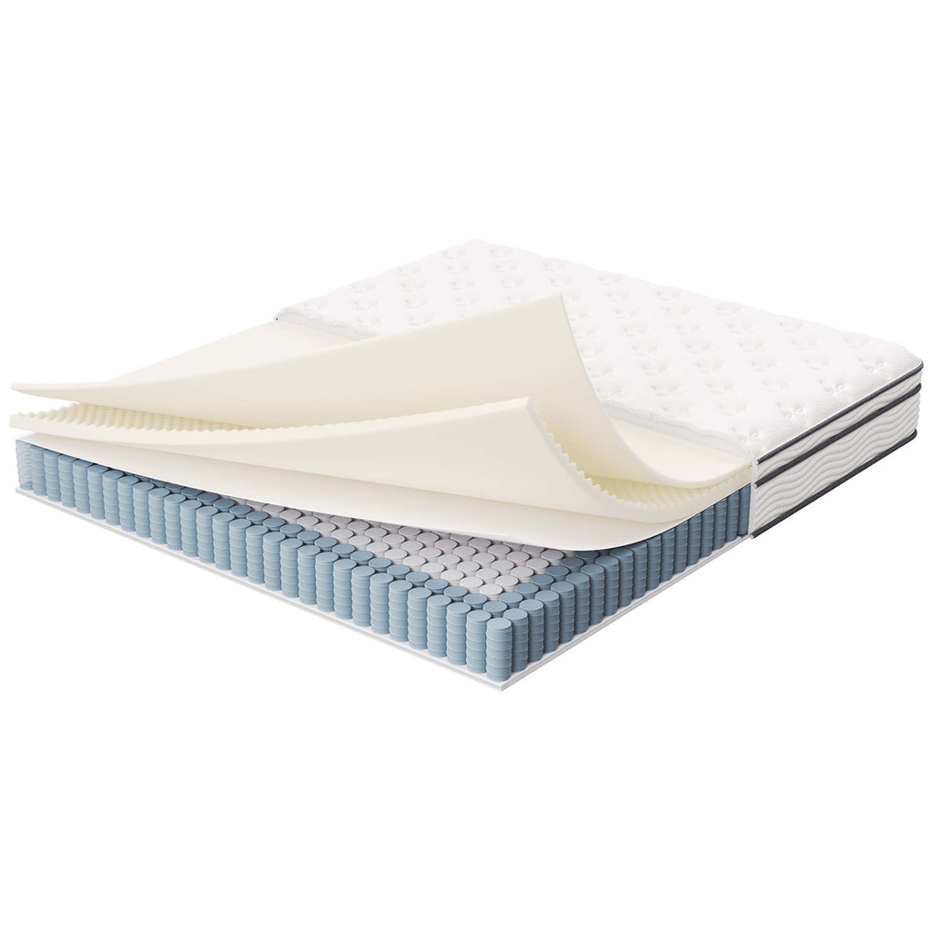 Jenna 12" Innerspring and Foam California King Mattress - White