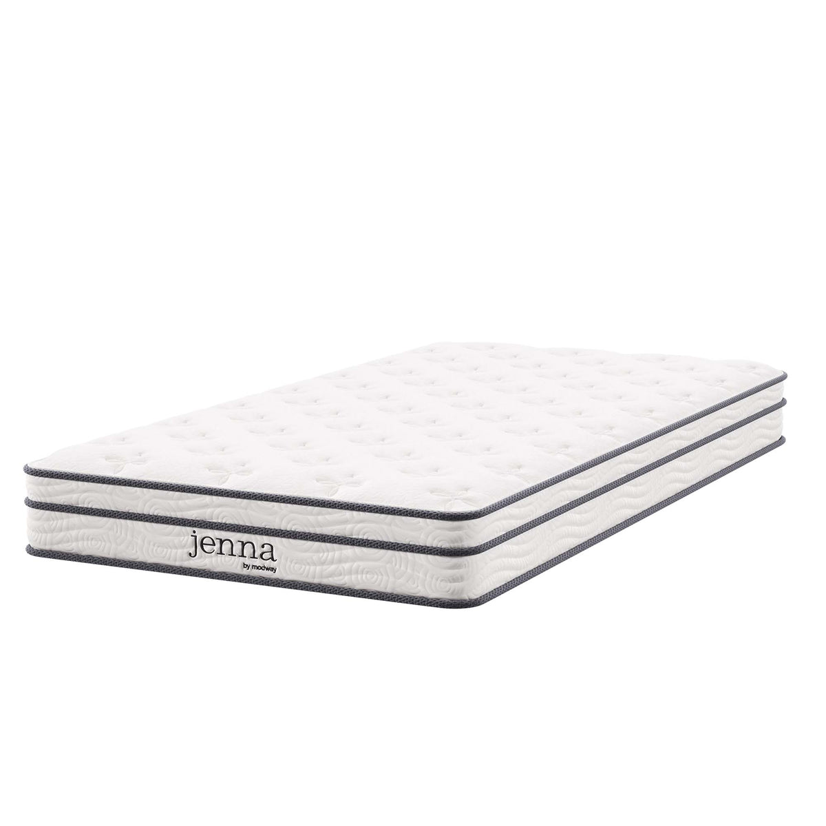 Jenna 6" Innerspring and Foam Narrow Twin Mattress - White