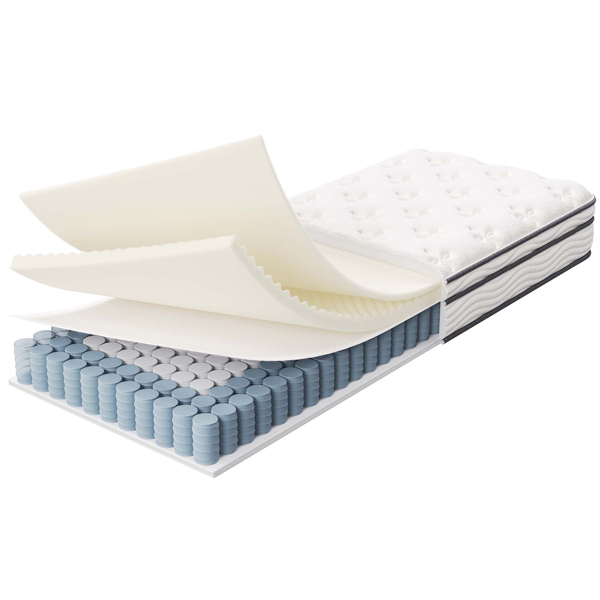 Jenna 6" Innerspring and Foam Narrow Twin Mattress - White