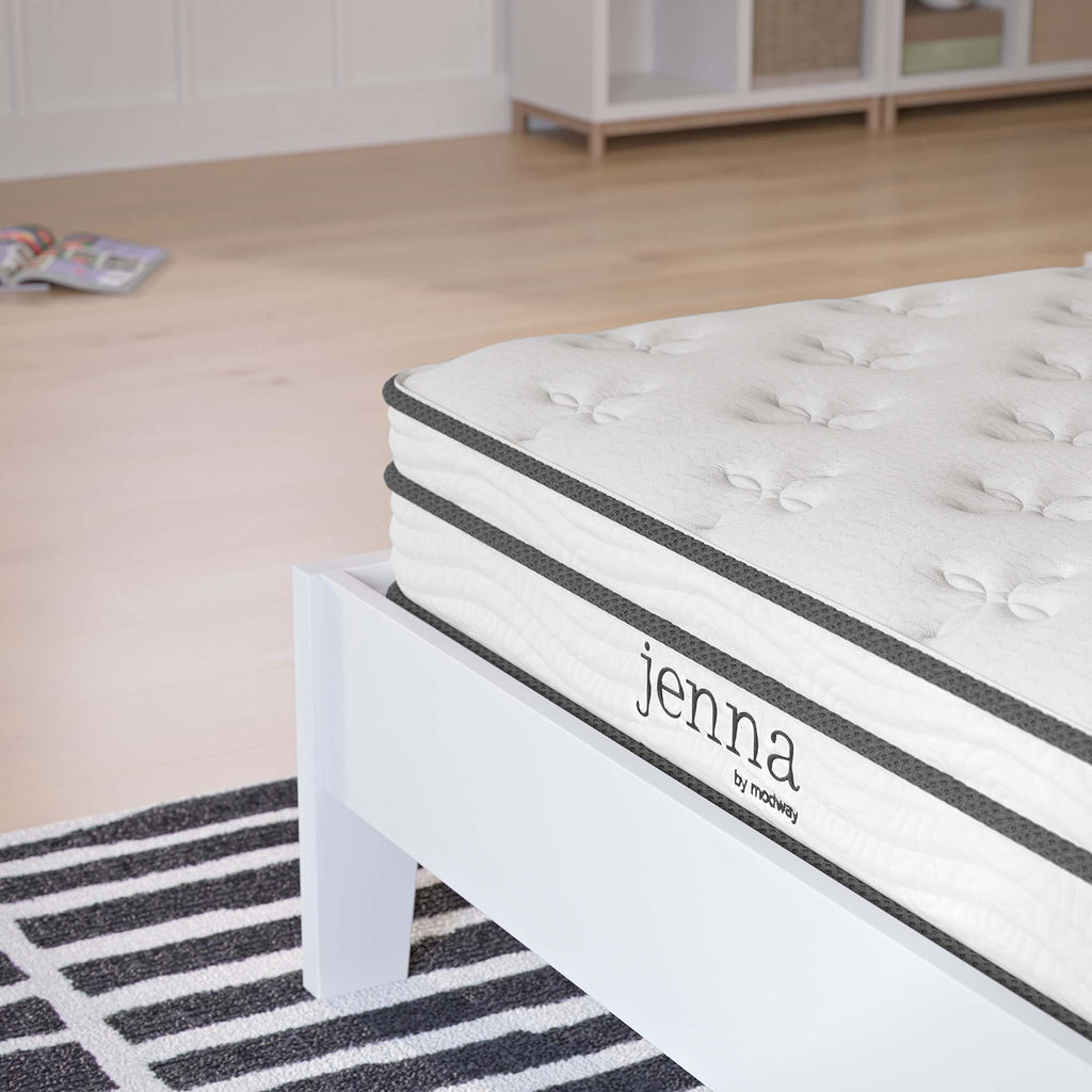Jenna 6" Innerspring and Foam Twin Mattress - White