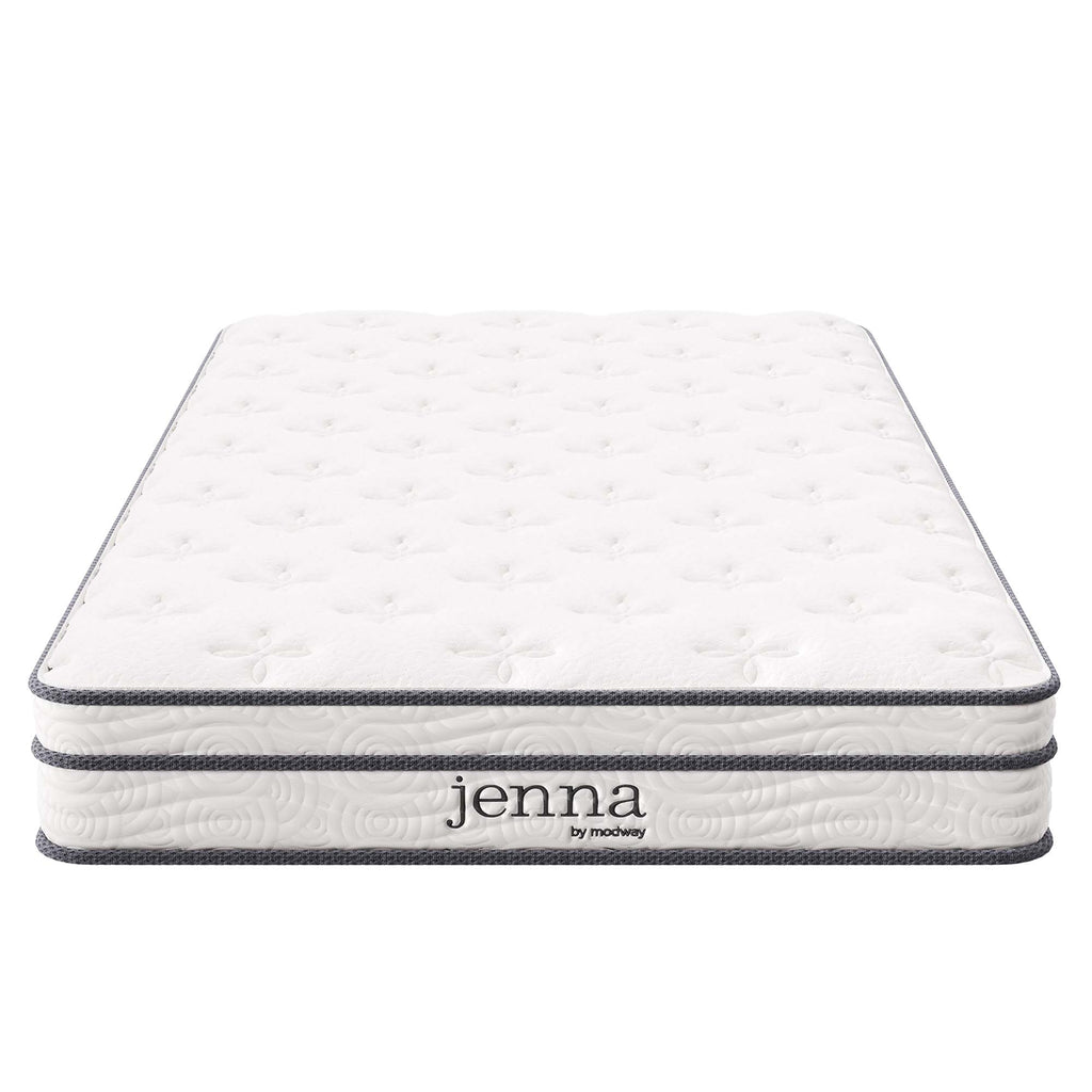 Jenna 6" Innerspring and Foam Twin Mattress - White