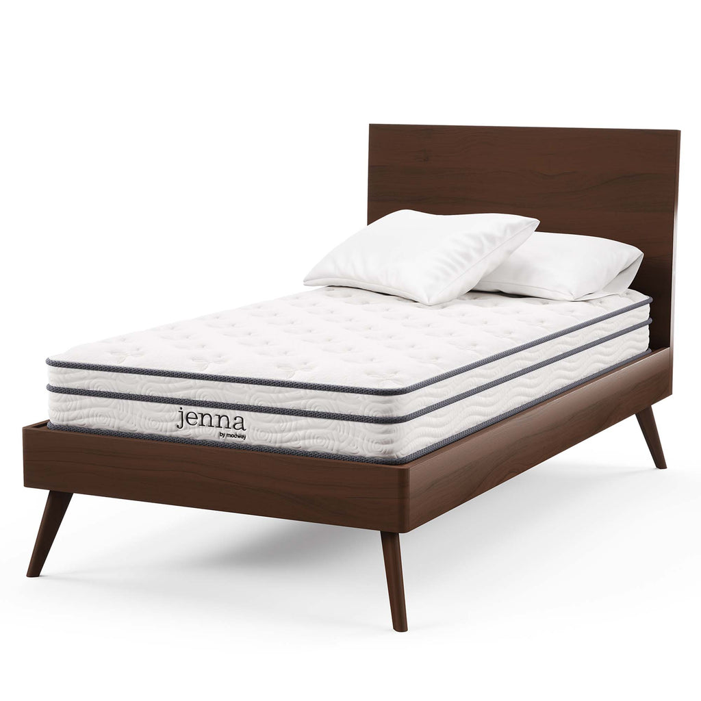 Jenna 6" Innerspring and Foam Twin Mattress - White