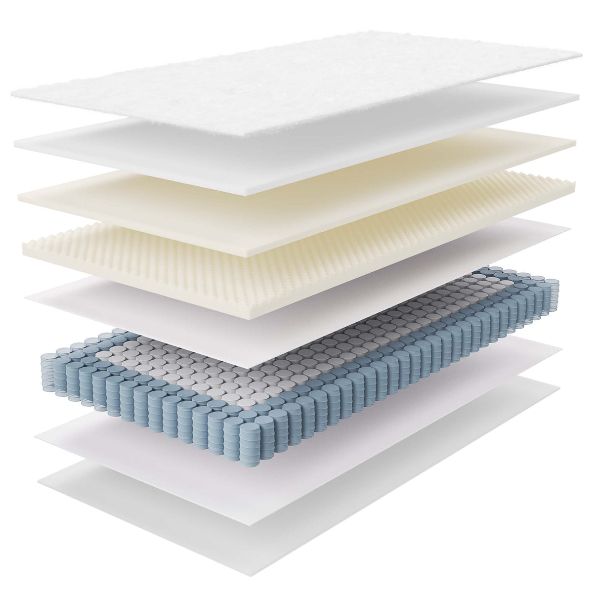Jenna 6" Innerspring and Foam Twin Mattress - White