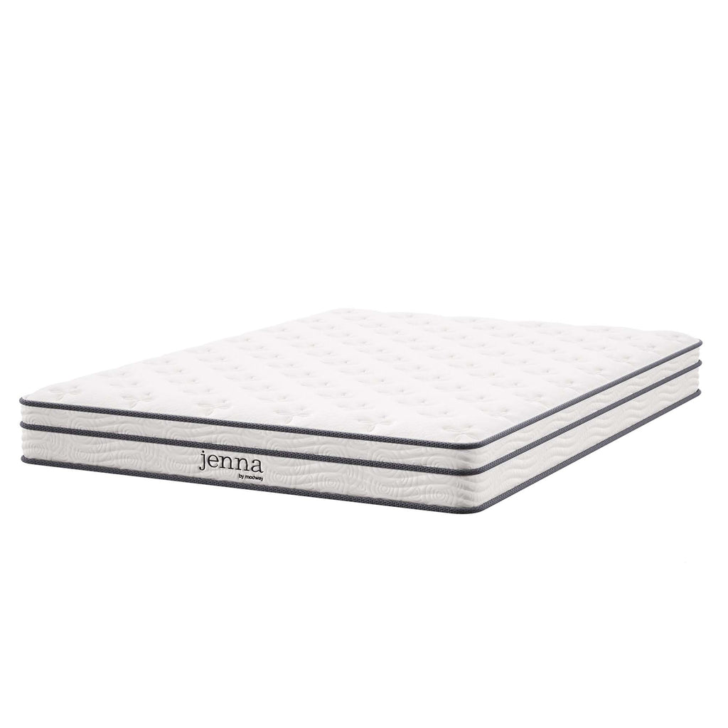 Jenna 6" Innerspring and Foam Full Mattress - White