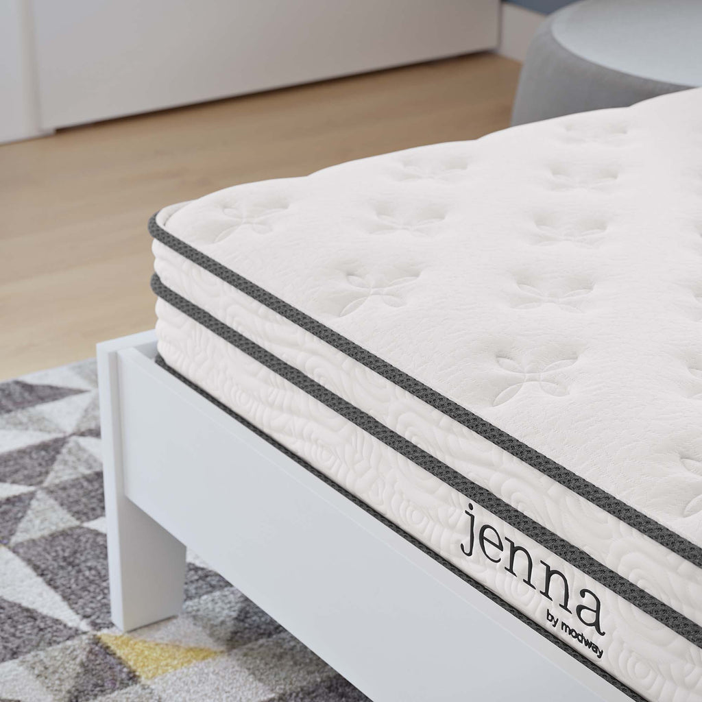 Jenna 6" Innerspring and Foam Full Mattress - White