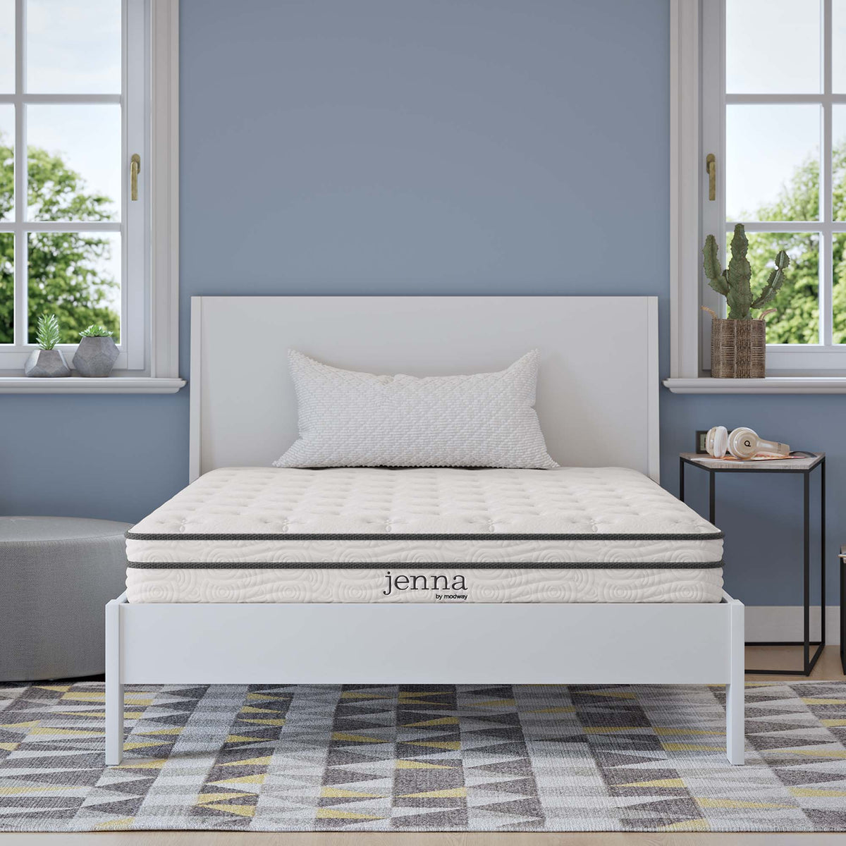 Jenna 6" Innerspring and Foam Full Mattress - White