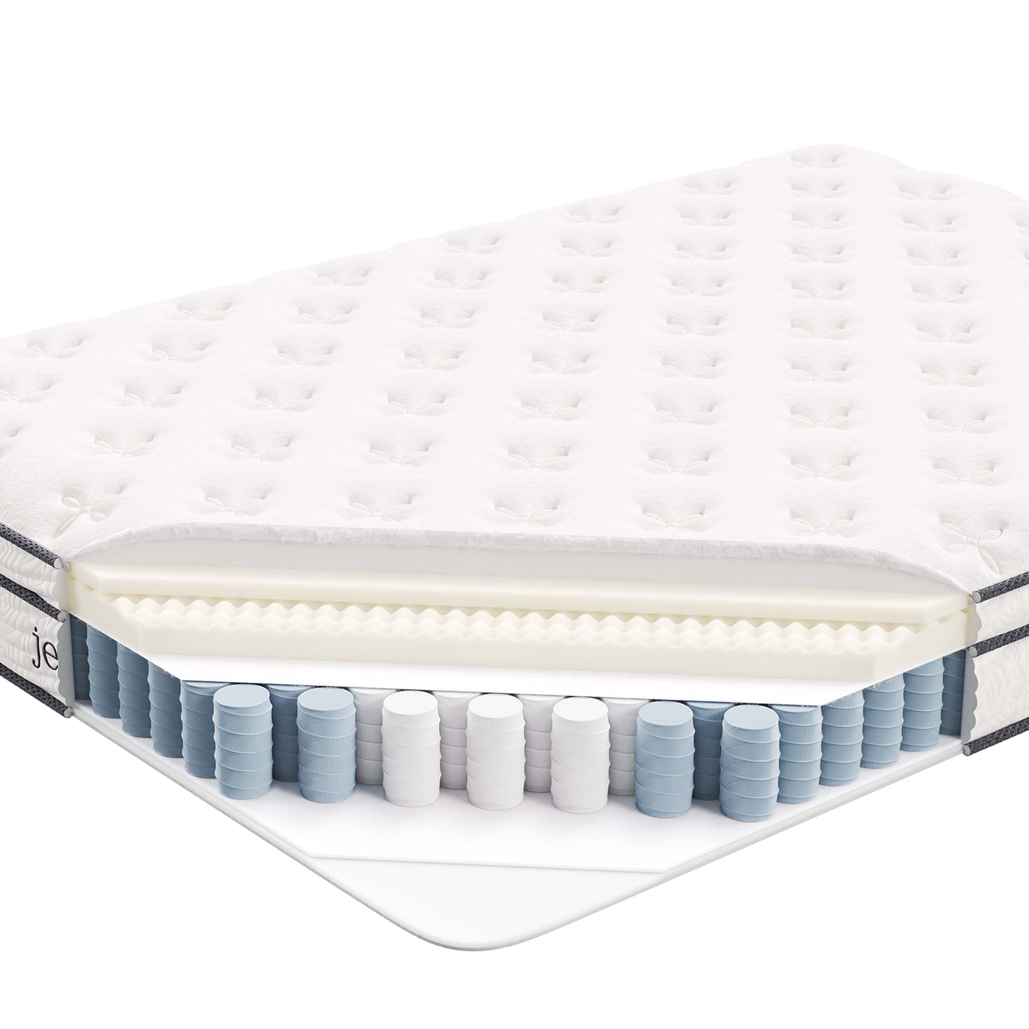 Jenna 6" Innerspring and Foam Full Mattress - White