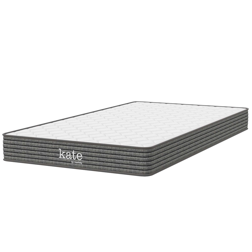 Kate 6" Narrow Twin Mattress - White