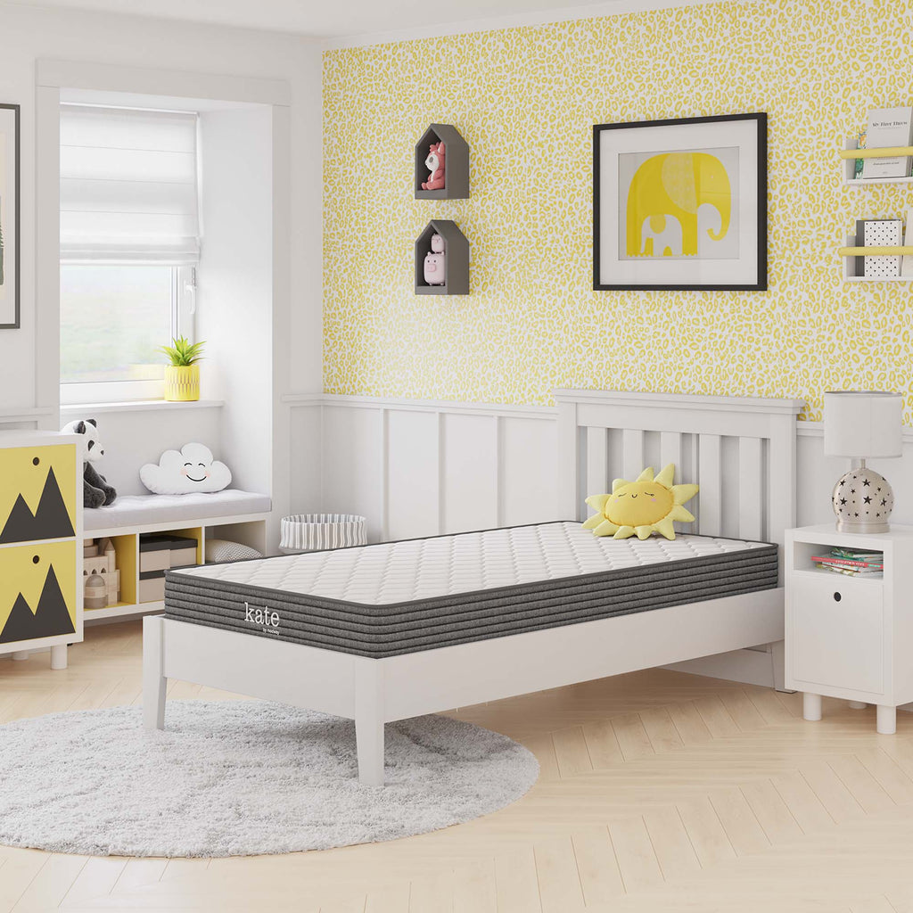 Kate 6" Narrow Twin Mattress - White