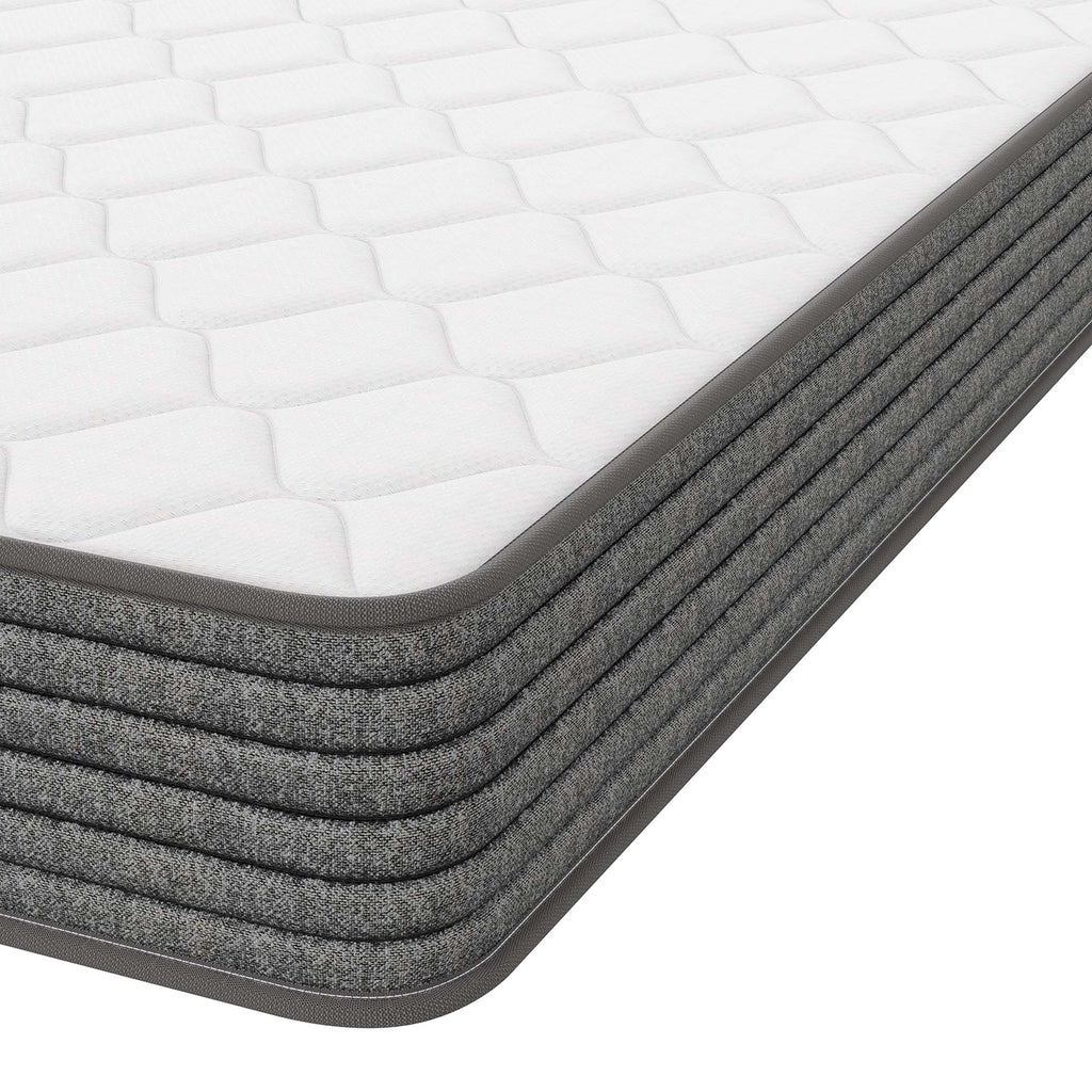 Kate 6" Narrow Twin Mattress - White