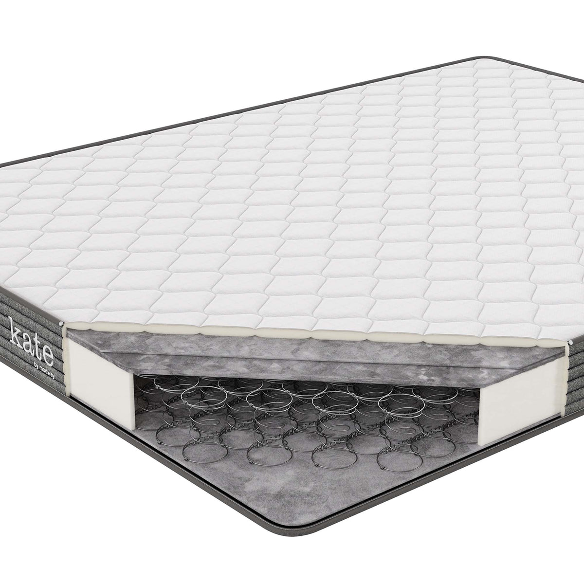 Kate 6" Narrow Twin Mattress - White
