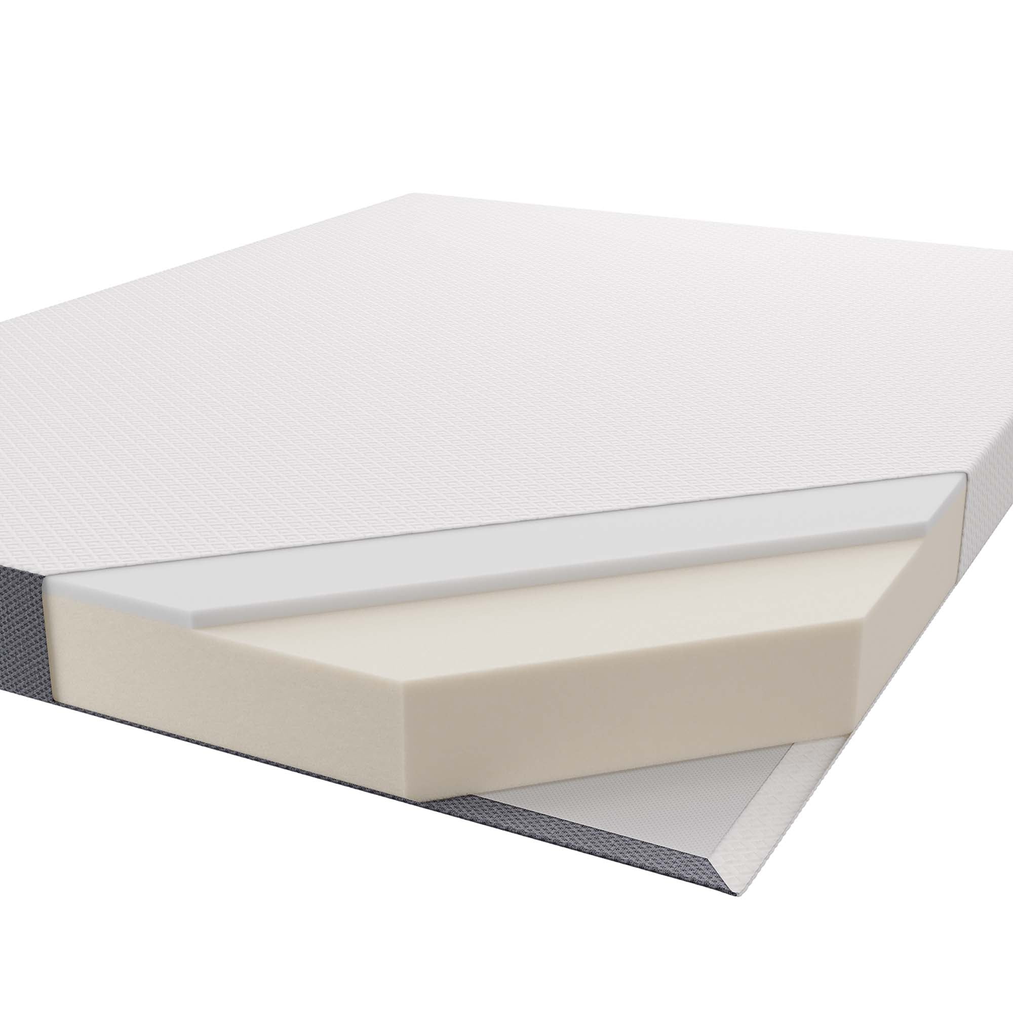 Mila 5" Narrow Twin Mattress - White