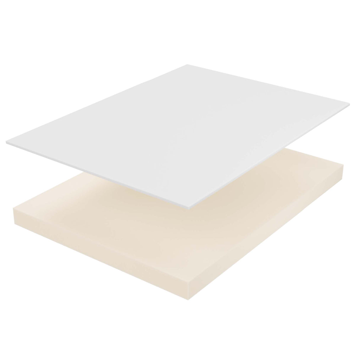 Mila 5" Twin Mattress - White