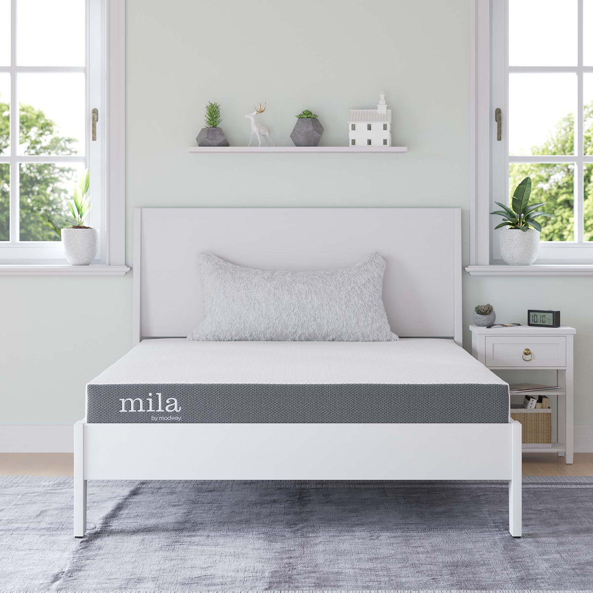 Mila 5" Full Mattress - White