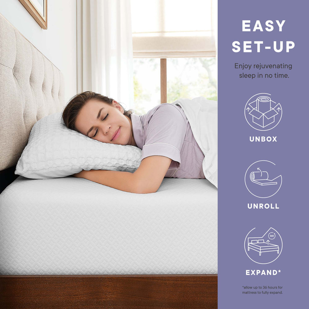 Mila 12" Full Mattress - White