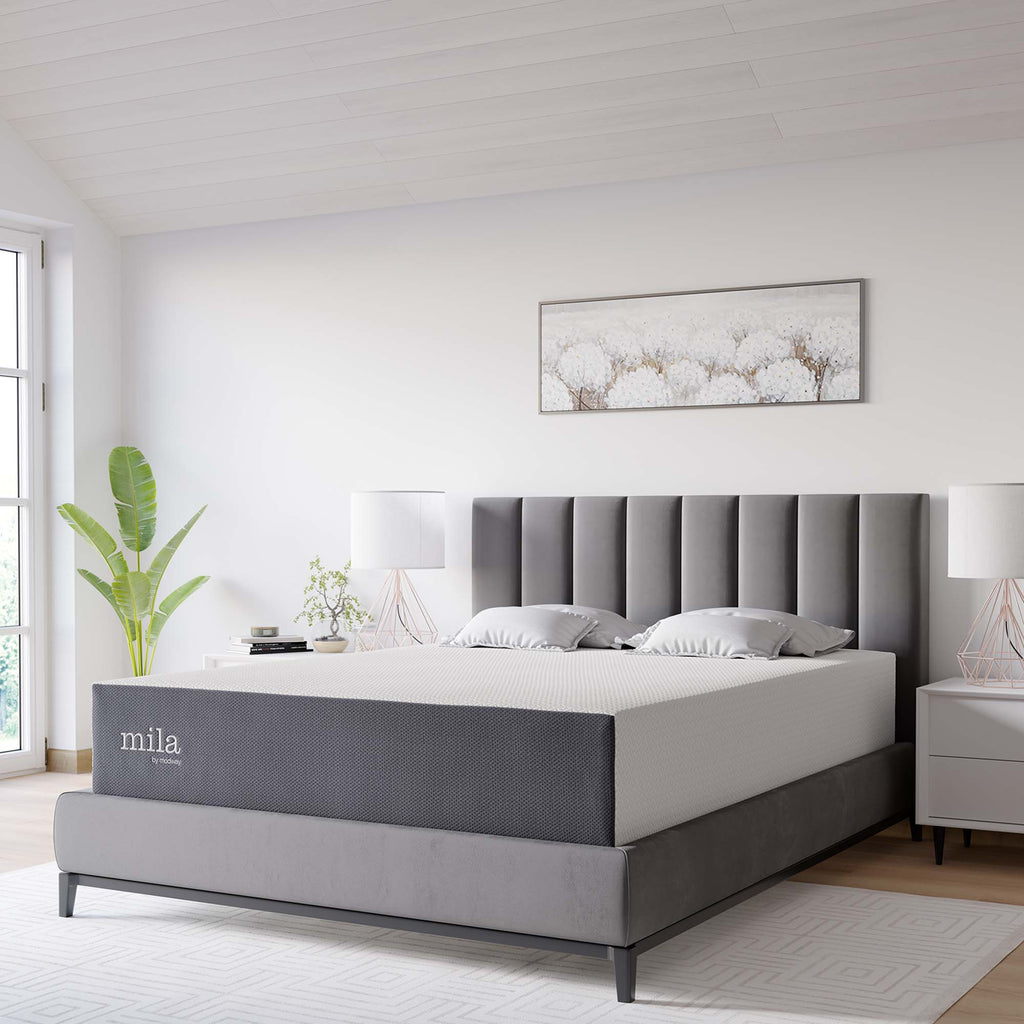 Mila 12" Queen Mattress - White