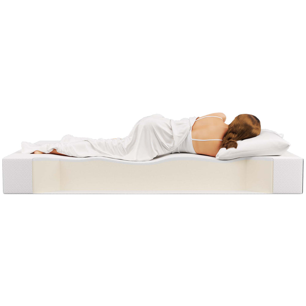 Mila 12" King Mattress - White