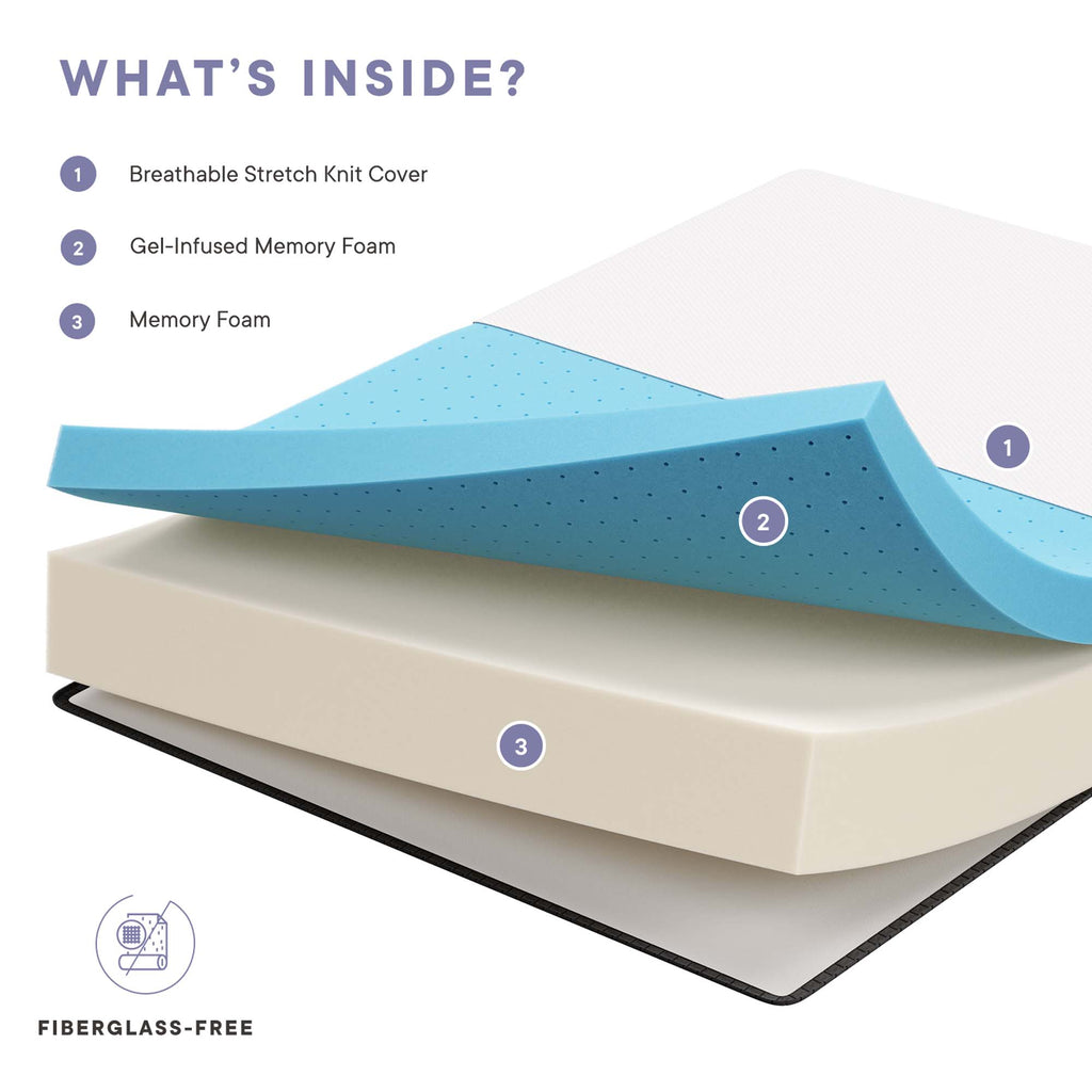 Aveline 12" California King Mattress - White