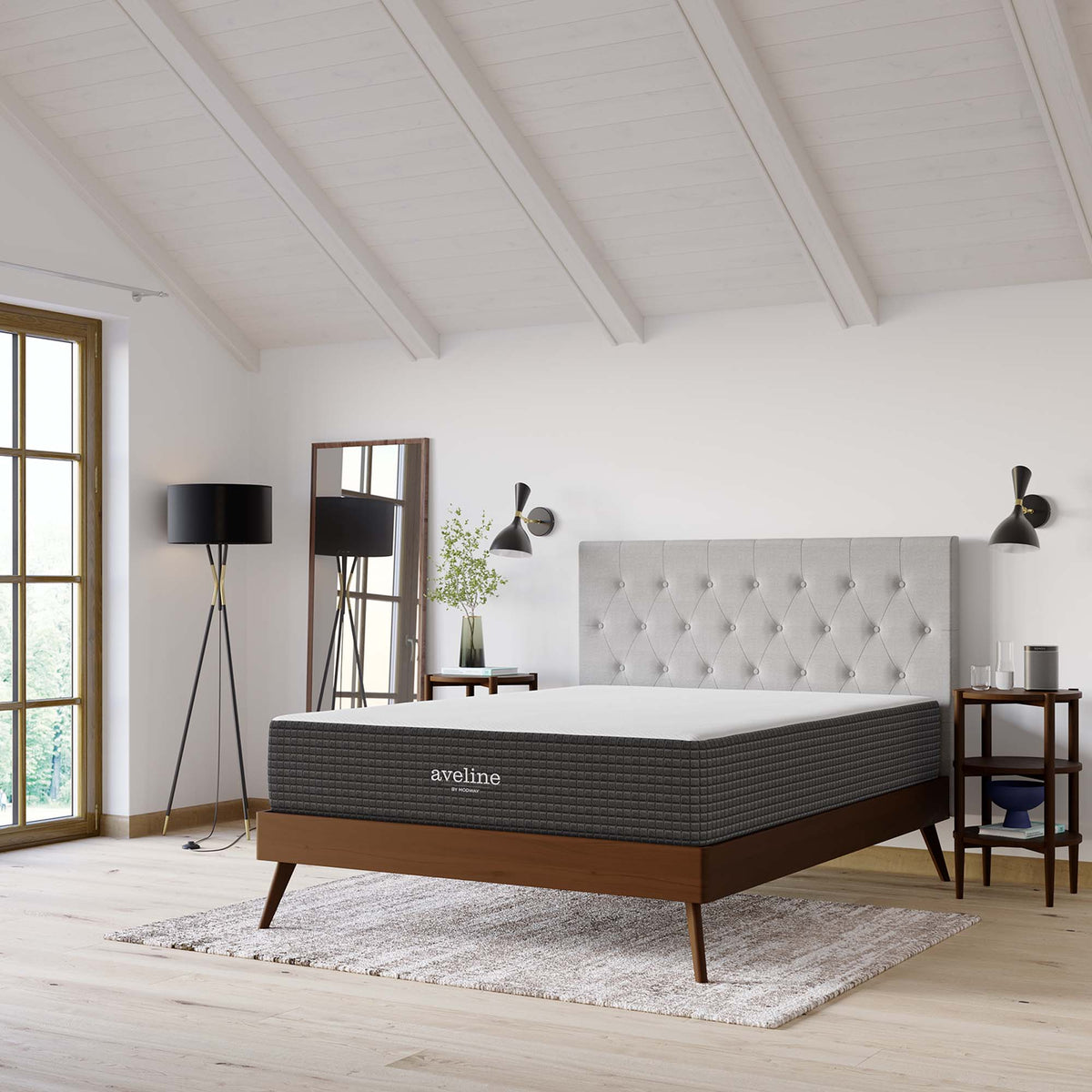 Aveline 12" California King Mattress - White