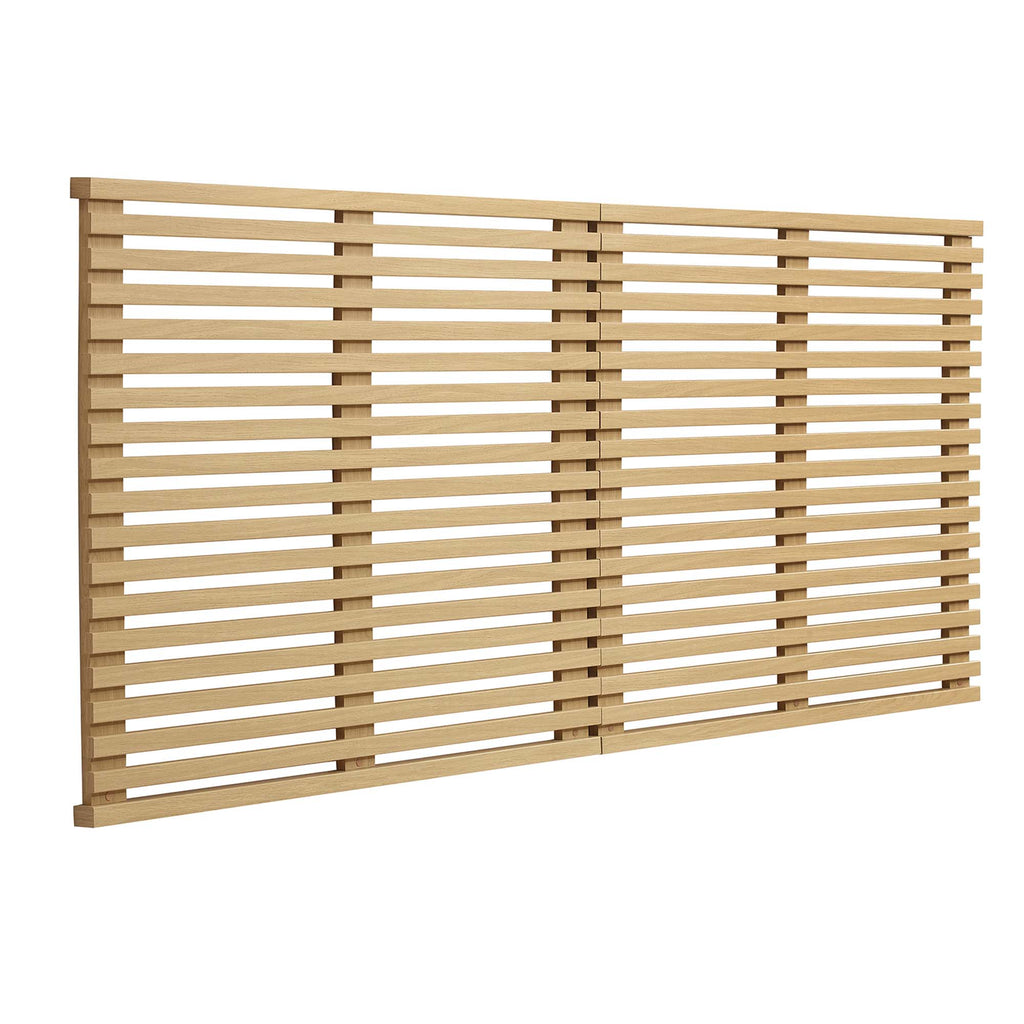 Render Wall Mount King Headboard - Oak
