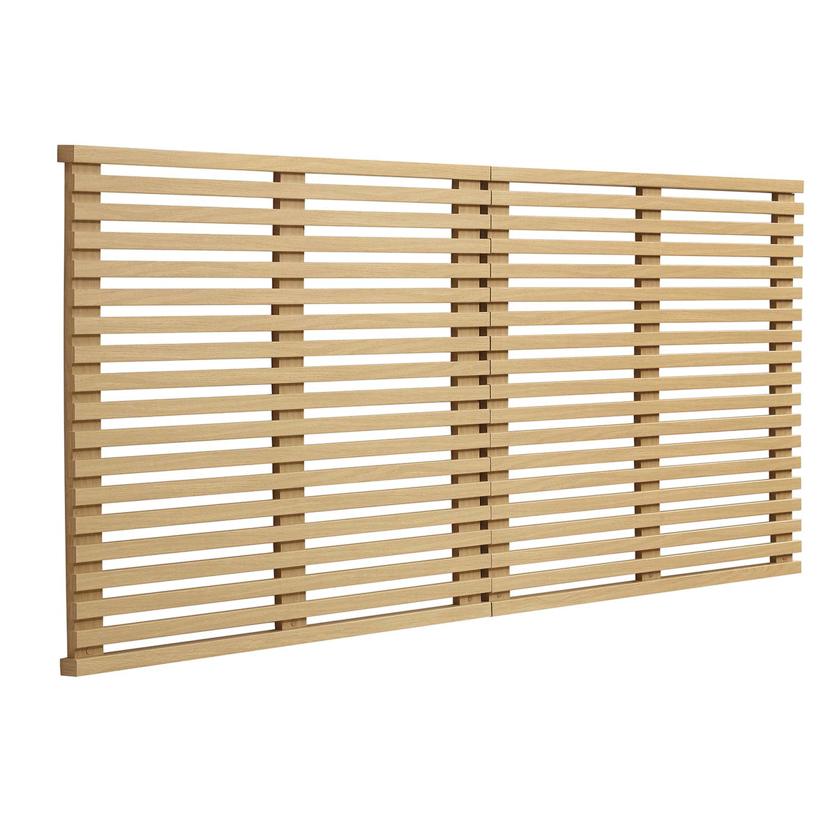 Render Wall Mount King Headboard - Oak