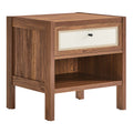 Capri Wood Grain Nightstand - Walnut