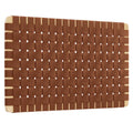 Sparta Weave Wall-Mount Vegan Leather Headboard - Natural Brown — Natural Brown Twin