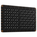 Sparta Weave Wall-Mount Vegan Leather Twin Headboard - Walnut Black