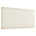 Sparta Weave Vegan Leather Full Headboard - Natural Beige (MOD-7122-NAT-BEI)